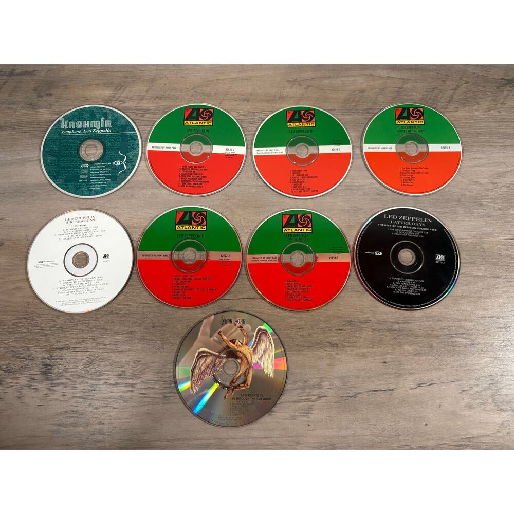 Led Zeppelin CD Compact Disc Lot‎ of 9- No Cases- CD's Only- EUC